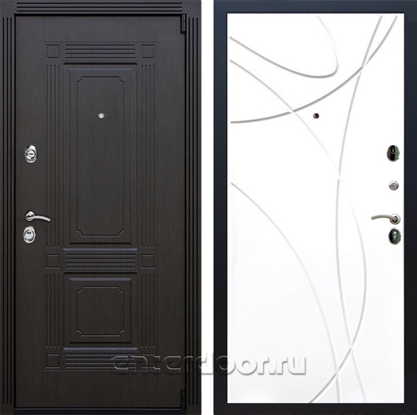 Входная дверь Армада Эстет 3к ФЛ-247 (Венге / Белый матовый) - фото 102381