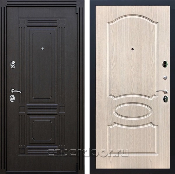 Входная дверь Армада Эстет 3к ФЛ-128 (Венге / Беленый дуб) - фото 102654