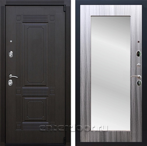 Входная дверь Армада Эстет 3к с зеркалом Пастораль (Венге / Сандал серый) - фото 102890