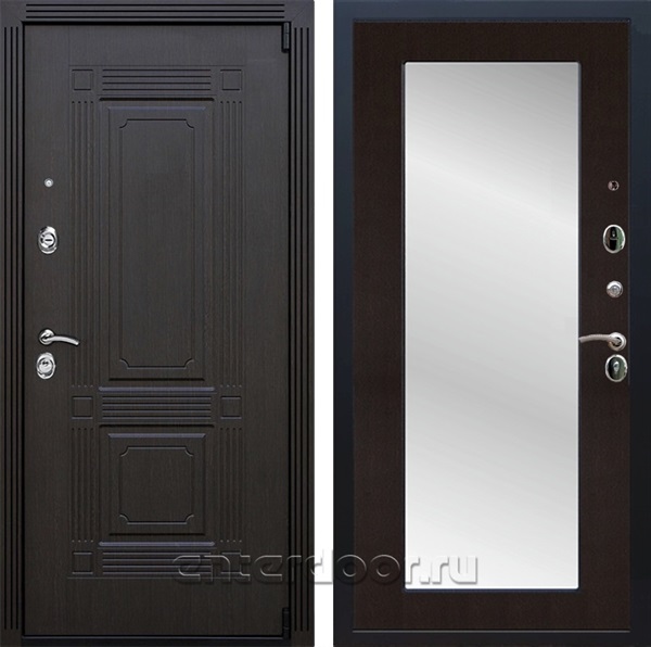 Входная дверь Армада Эстет 3к с зеркалом Пастораль (Венге / Венге) - фото 102892