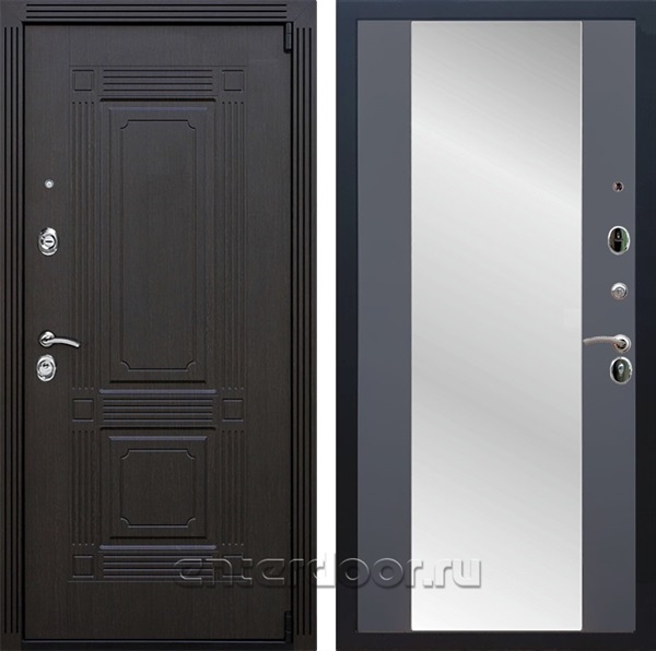 Входная дверь Армада Эстет 3к с зеркалом СБ-16 (Венге / Графит софт) - фото 102914