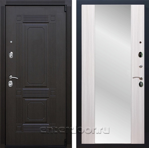 Входная дверь Армада Эстет 3к с зеркалом СБ-16 (Венге / Сандал белый) - фото 102921