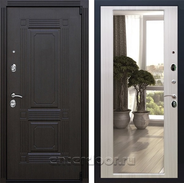 Входная дверь Армада Эстет 3к с зеркалом 2XL (Венге / Сандал белый) - фото 102946