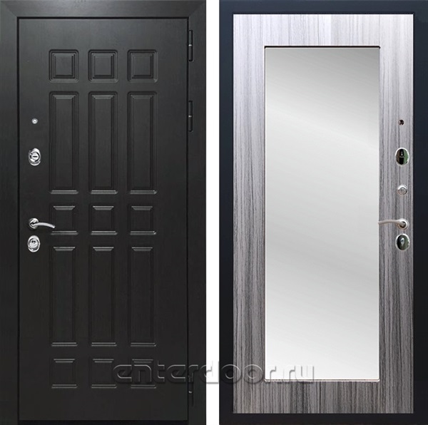 Входная дверь Армада Престиж ФЛ-33 ЧШ с зеркалом Пастораль (Венге / Сандал серый) - фото 103931
