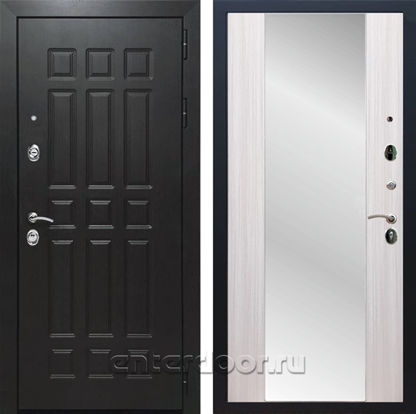Входная дверь Армада Престиж ФЛ-33 ЧШ с зеркалом СБ-16 (Венге / Сандал белый) - фото 104045