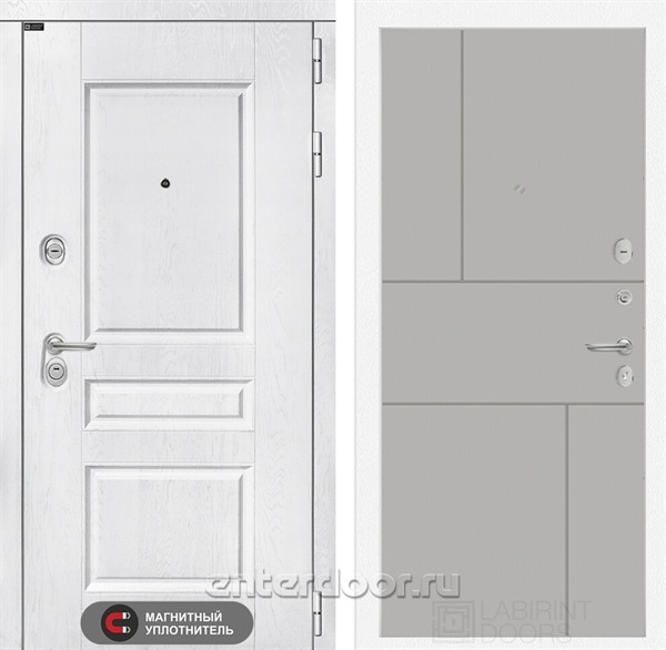 Входная металлическая дверь Версаль 21 (Альберо браш / Грей софт)