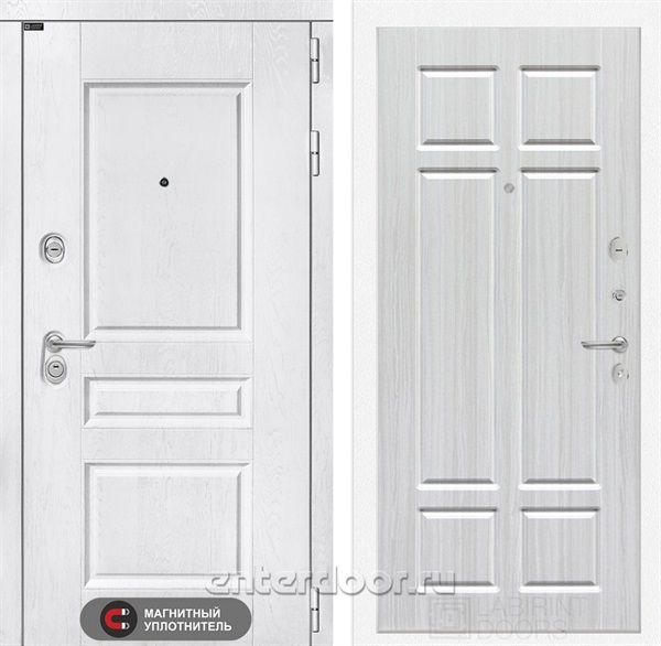 Входная металлическая дверь Лабиринт Версаль 08 (Альберо браш / Кристалл вуд)
