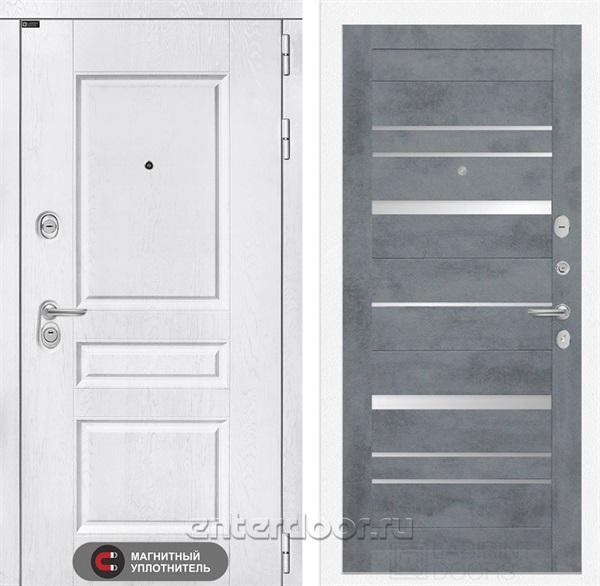Входная металлическая дверь Лабиринт Версаль 20 (Альберо браш / Бетон темный)