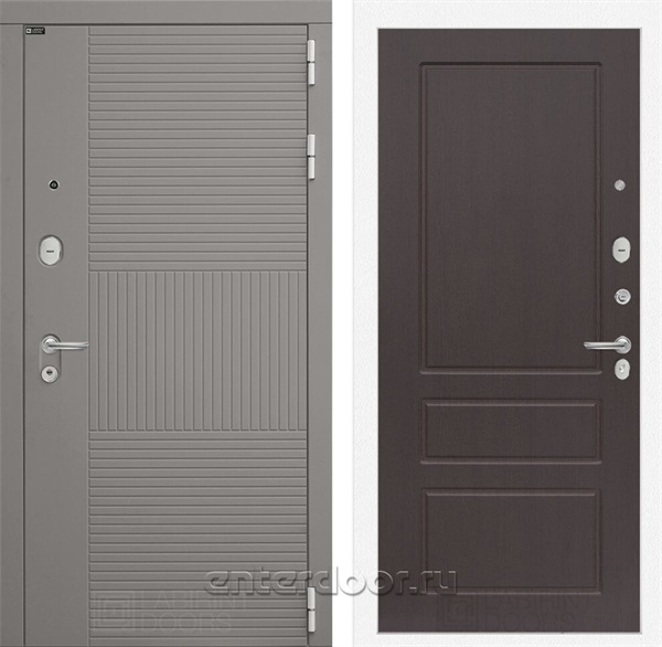 Входная металлическая дверь Лабиринт Formo 03 (Шато Латте / Орех премиум)