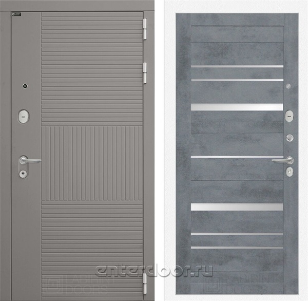 Входная металлическая дверь Лабиринт Formo 20 (Шато Латте / Бетон темный)
