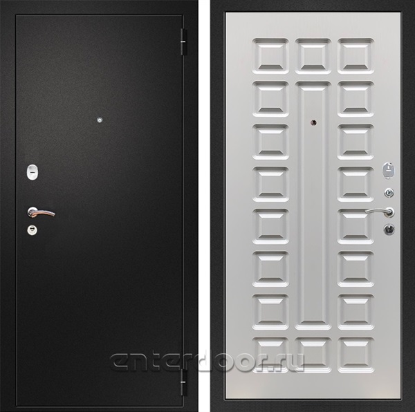 Входная металлическая дверь Армада Арсенал ФЛ-183 (Черный муар / Белый ясень)