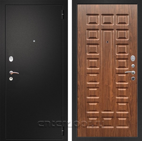 Входная металлическая дверь Армада Арсенал ФЛ-183 (Черный муар / Берёза морёная)