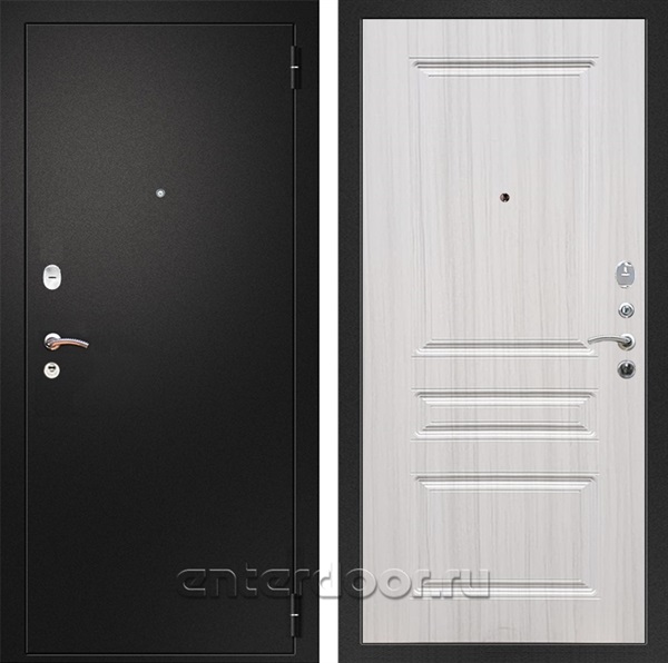 Входная металлическая дверь Армада Арсенал ФЛ-243 (Черный муар / Сандал белый)