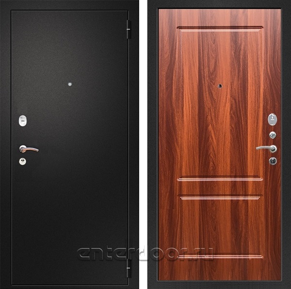 Входная металлическая дверь Армада Арсенал ФЛ-117 (Черный муар / Орех итальянский)