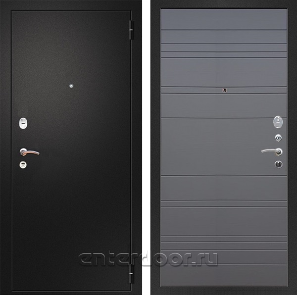 Входная металлическая дверь Армада Арсенал ФЛ-14 (Черный муар / Графит софт)