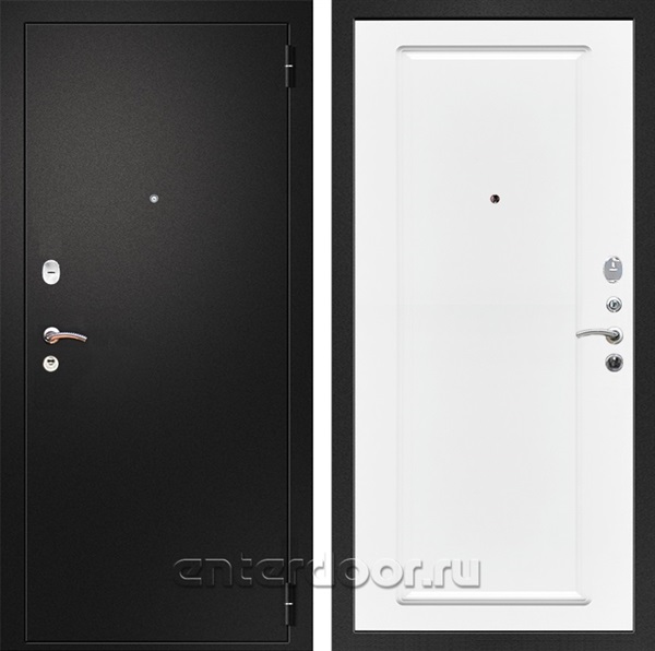 Входная металлическая дверь Армада Арсенал ФЛ-119 (Черный муар / Белый матовый)