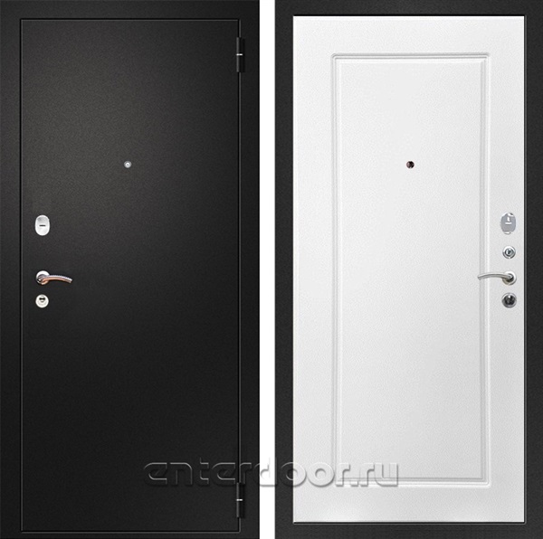 Входная металлическая дверь Армада Арсенал ФЛ-119 (Черный муар / Белый ясень)