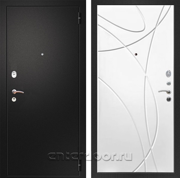 Входная металлическая дверь Армада Арсенал ФЛ-247 (Черный муар / Белый ясень)