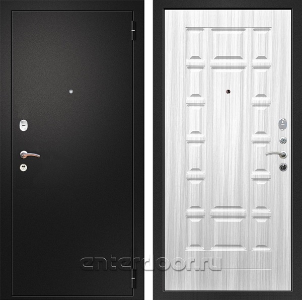 Входная металлическая дверь Армада Арсенал ФЛ-244 (Черный муар / Сандал белый)