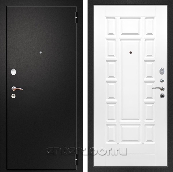 Входная металлическая дверь Армада Арсенал ФЛ-244 (Черный муар / Белый матовый)