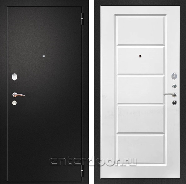 Входная металлическая дверь Армада Арсенал ФЛ-39 (Черный муар / Белый ясень)