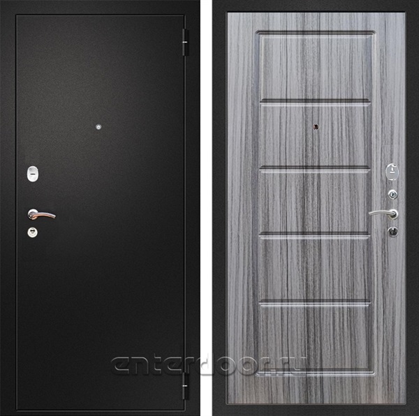 Входная металлическая дверь Армада Арсенал ФЛ-39 (Черный муар / Сандал серый)