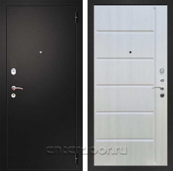Входная металлическая дверь Армада Арсенал ФЛ-102 (Черный муар / Лиственница беж)