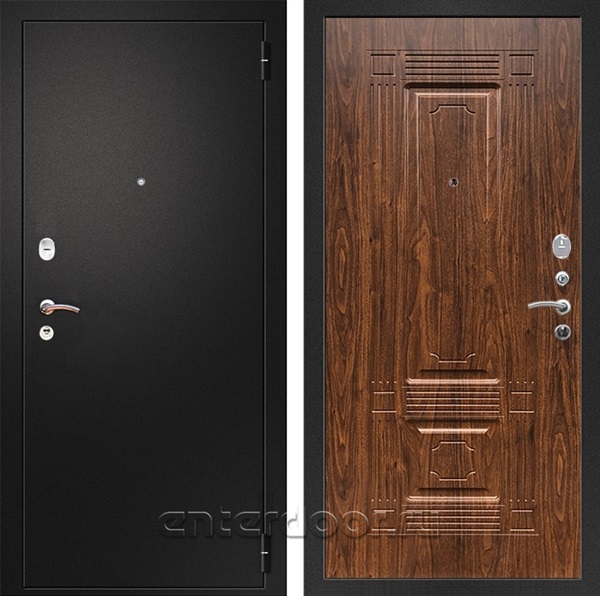 Входная металлическая дверь Армада Арсенал ФЛ-2 (Черный муар / Берёза морёная)