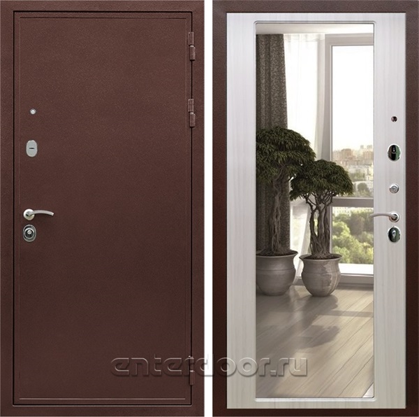 Входная дверь Армада Престиж сталь 3 мм зеркало 2XL (Медный антик / Сандал белый) - фото 111541