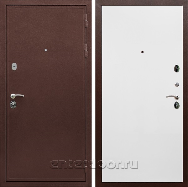 Входная дверь Армада Престиж сталь 3 мм Гладкая (Медный антик / Белый матовый) - фото 111582