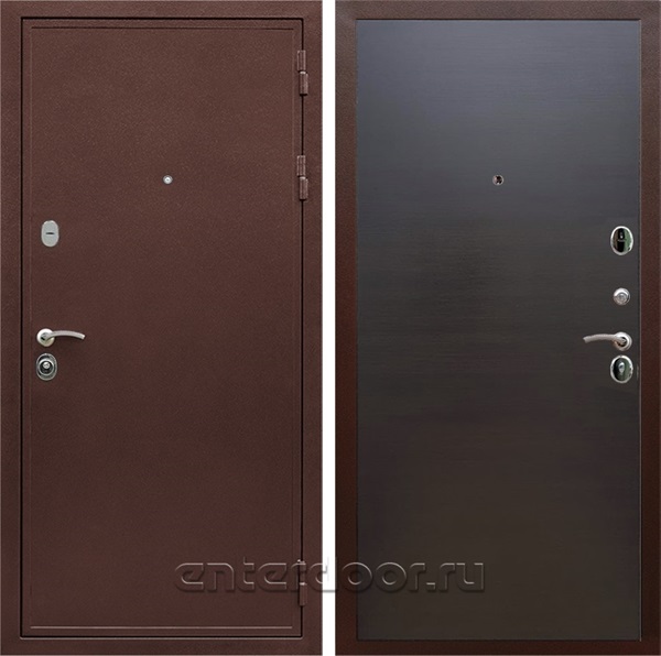 Входная дверь Армада Престиж сталь 3 мм Гладкая (Медный антик / Венге поперечный) - фото 111603