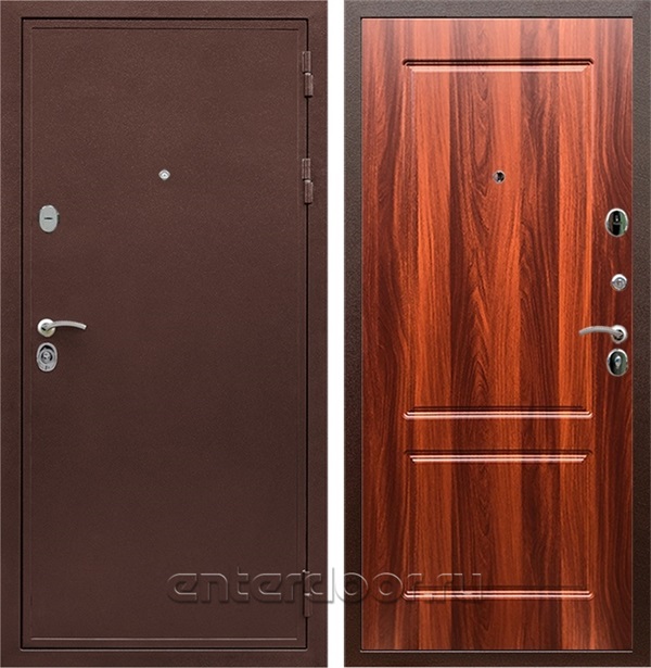 Входная дверь Армада Престиж сталь 3 мм ФЛ-117 (Медный антик / Орех итальянский) - фото 111617