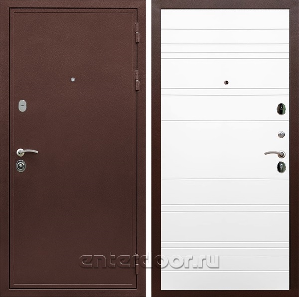 Входная дверь Армада Престиж сталь 3 мм ФЛ-14 (Медный антик / Белый матовый) - фото 111658