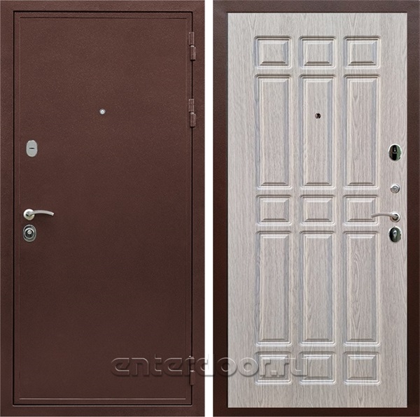 Входная дверь Армада Престиж сталь 3 мм ФЛ-33 (Медный антик / Дуб белёный) - фото 111744