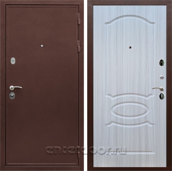 Входная дверь Армада Престиж сталь 3 мм ФЛ-128 (Медный антик / Сандал белый) - фото 111785