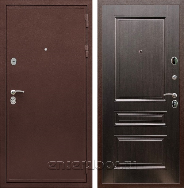Входная дверь Армада Престиж сталь 3 мм ФЛ-243 (Медный антик / Венге) - фото 111806