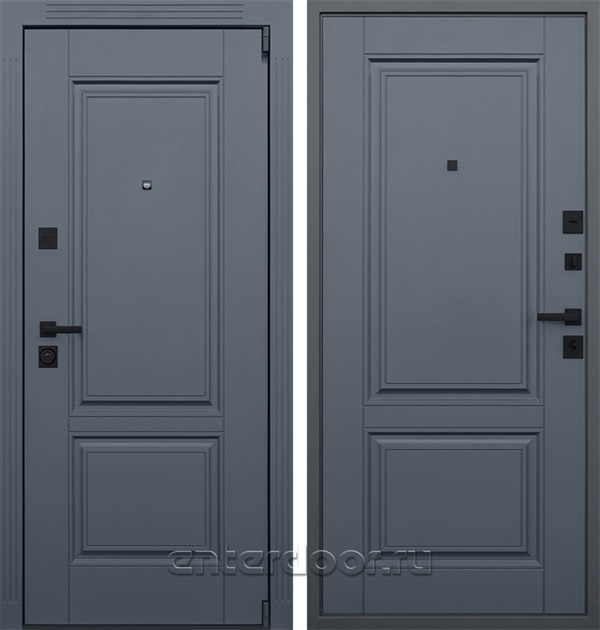 Входная дверь Гермес Неоклассика (Графит софт / Графит софт)