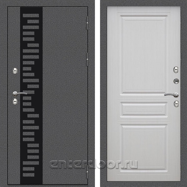 Входная дверь Термо Сибирь 3к Классика (Антик серебро / Лиственница белая)