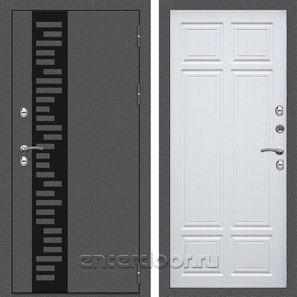 Входная дверь Термо Сибирь 3к Премиум (Антик серебро / Лиственница белая)