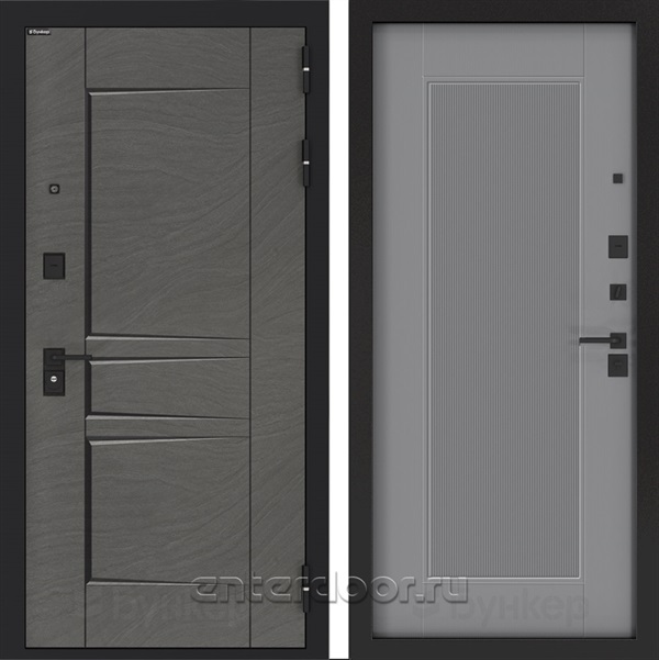 Входная дверь BN-04 панель Амстрод - Серый софт рельеф
