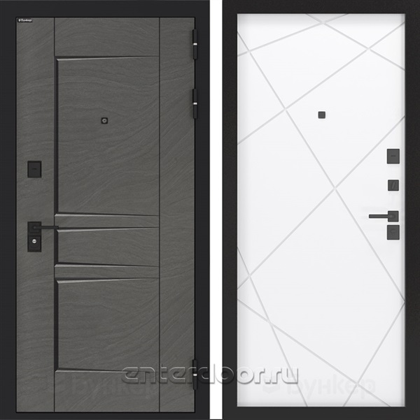 Входная дверь BN-04 панель ФЛ-291 - Белый софт