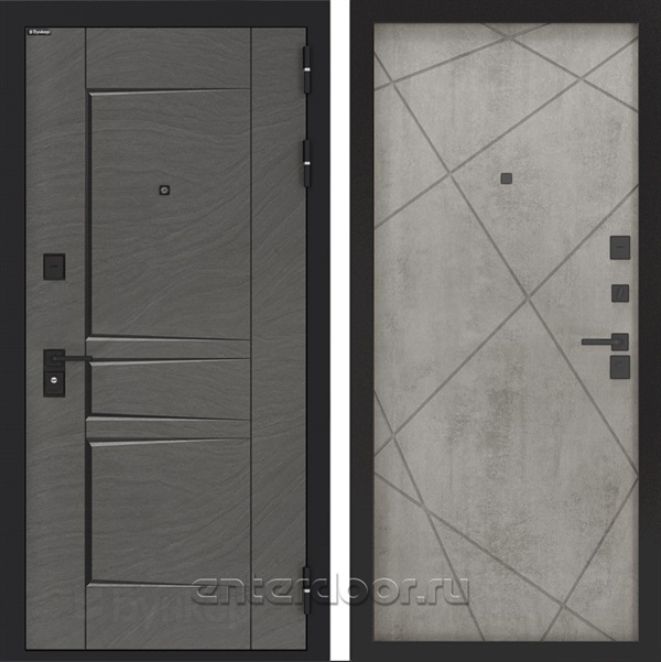 Входная дверь BN-04 панель ФЛ-291 - Бетон серый