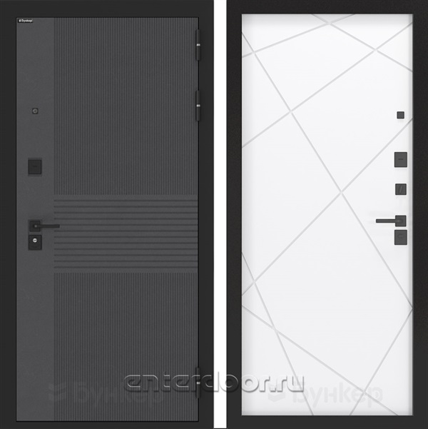 Входная дверь BN-05 панель ФЛ-291 - Белый софт