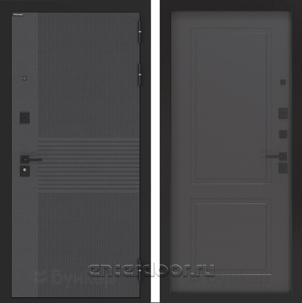 Входная дверь BN-05 панель ФЛ-609 - Графит софт