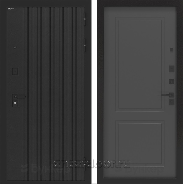 Входная дверь BN-06 панель ФЛ-609 - Графит софт