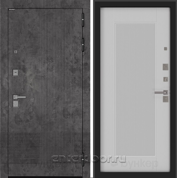Входная дверь BN-08 панель Амстрод - Белый софт рельеф