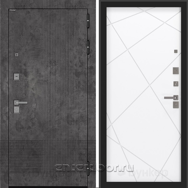 Входная дверь BN-08 панель ФЛ-291 - Белый софт