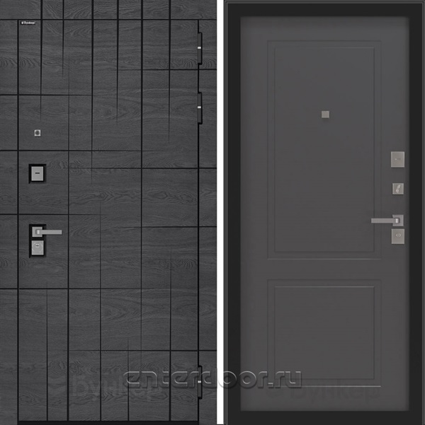 Входная дверь BN-09 панель ФЛ-609 - Графит софт