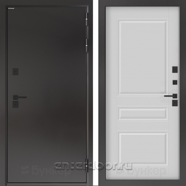 Входная дверь с терморазрывом BN-10 панель ФЛ-711 - Белый софт