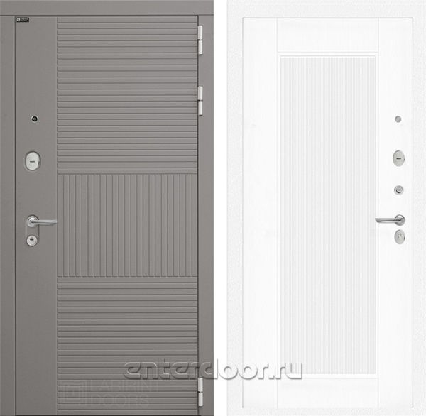 Входная дверь Formo 30 Амстрод (Шато Латте / Белый софт рельеф)